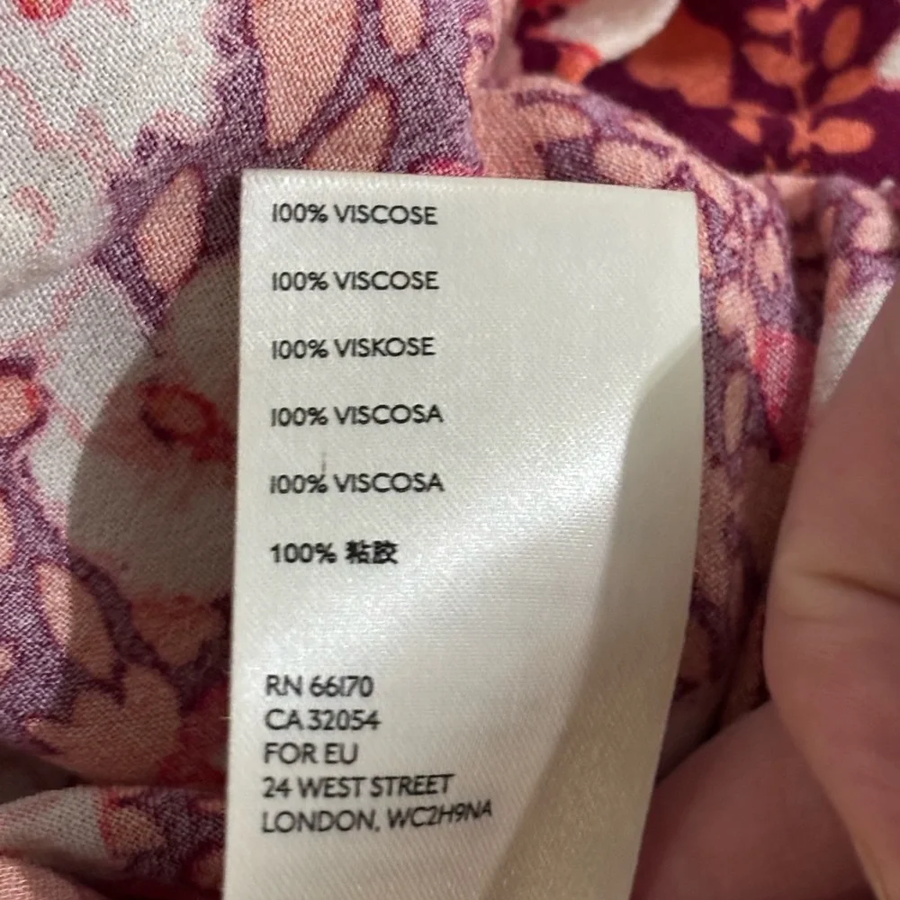 Free People Sweet Memories Floral Pink Blouse, size Small - Picture 6 of 10